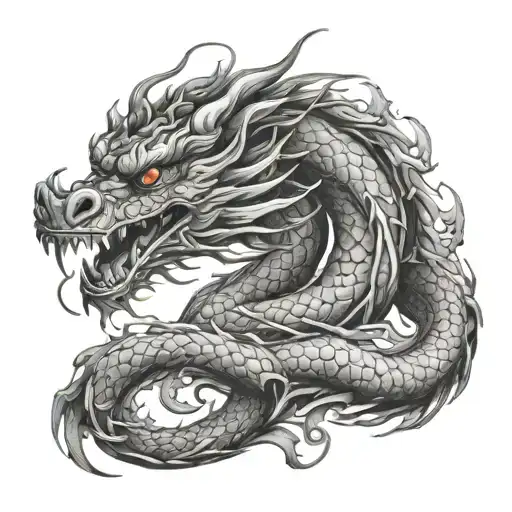 Asian Dragon Wrapped Loosely