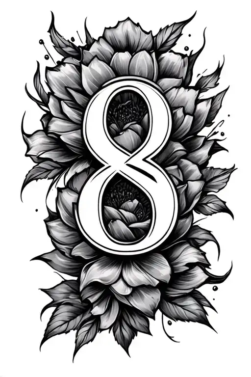 Number 8 On Neck