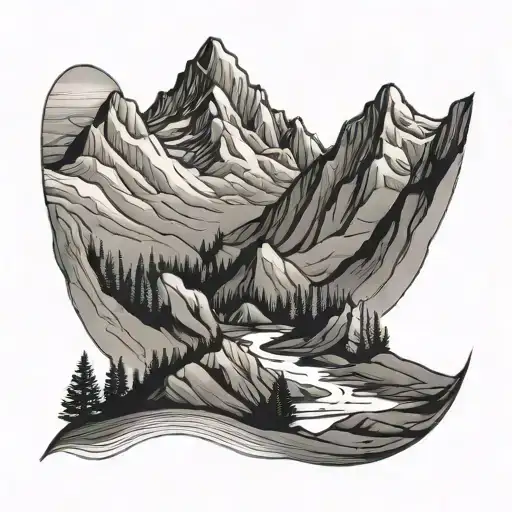Peak And Valleys Mountains