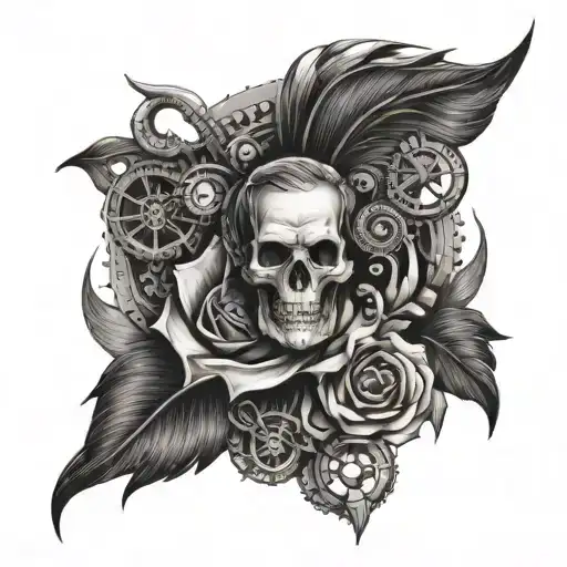 Rammstein Tattoo Design Combining Elements