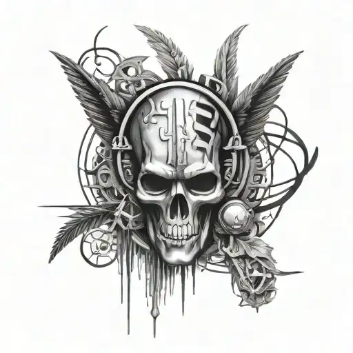 Rammstein Tattoo Design Combining Elements
