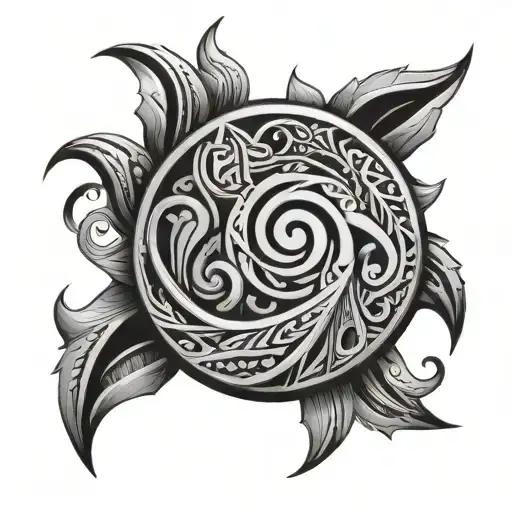 Maori Style Tattoo Design