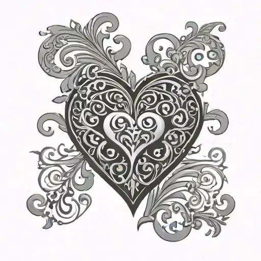 Bts Logo With Heart Around It And Swirls Coming From It