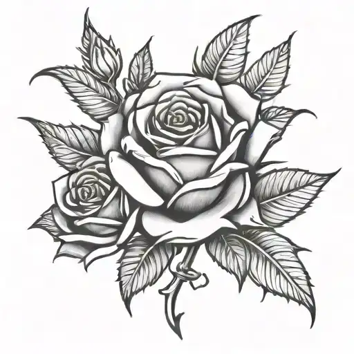 Rose & Thorns Pin