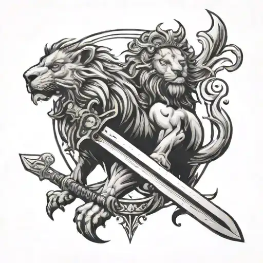 Sword Lion And Dove