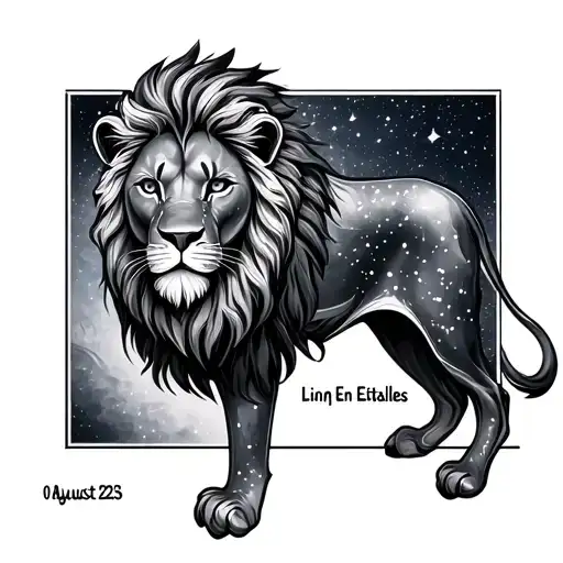 Date Birth 01 August 2025 With The Constellation Lion En Etoiles