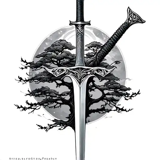 Sword And Tree