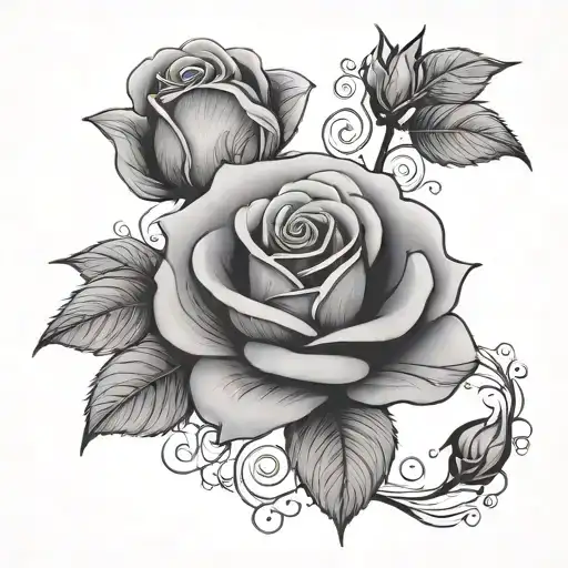 Grey Rose With The Name Ruth