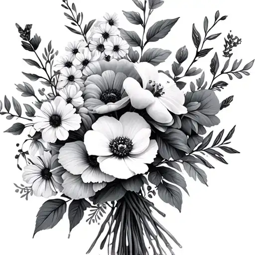 March And December Birth Flower Bouquet