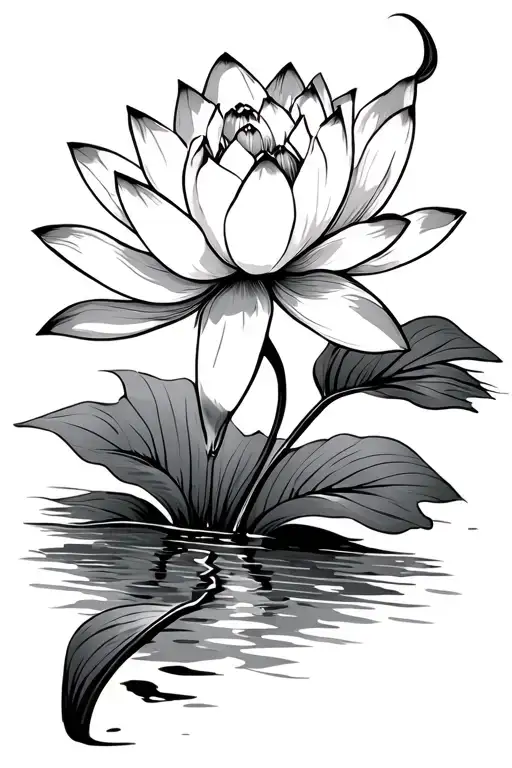 Lotus Flower And Sand Skirt Breeze Symbol