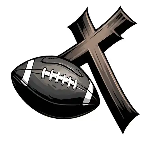 Football And Cross
