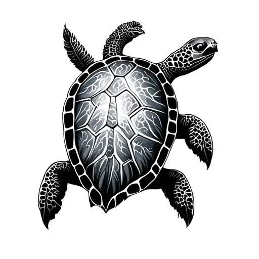 Turtle And Tree Of Life