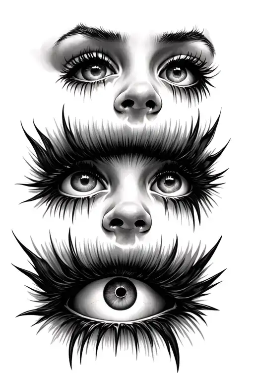 Multiple Eyes Skin Ripping