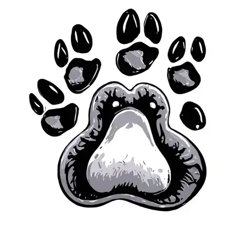 Word Diesel With Paw Prints