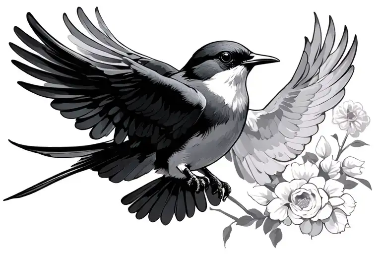 Swallow Flying