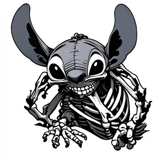 Stitch As A Skeletons