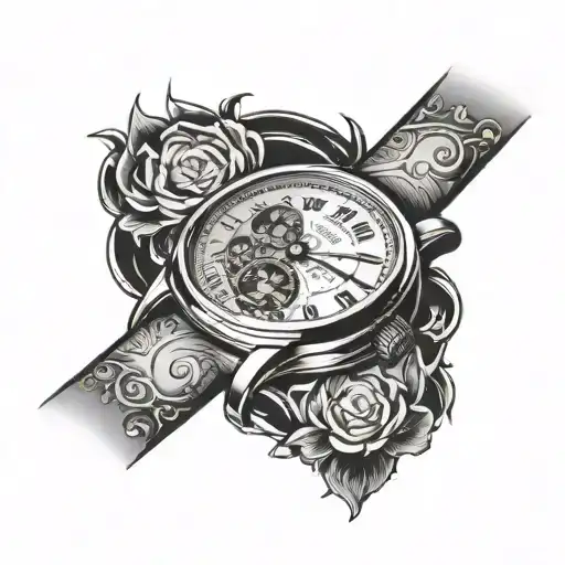 Open Hands With Watch On Wrist