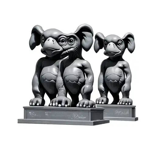 Three Kaws Statues