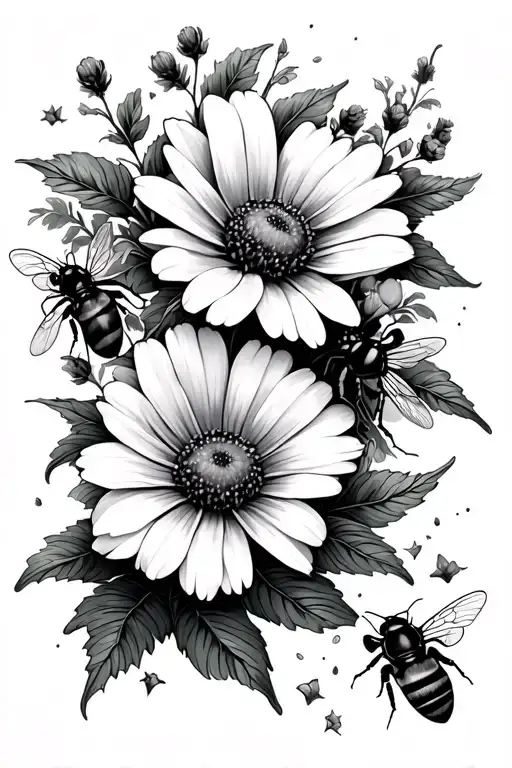 Garden Flowers Outdoors Bees