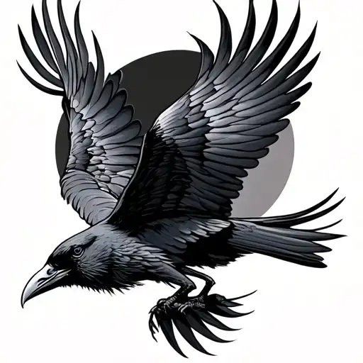 Flying Raven