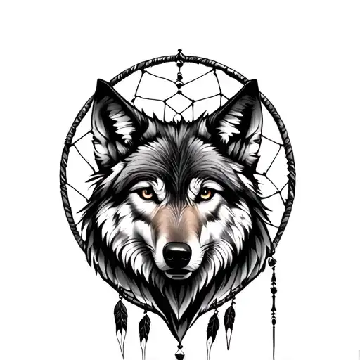Wolf Dreamcatcher