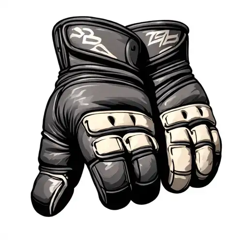 Old Hockey Gloves