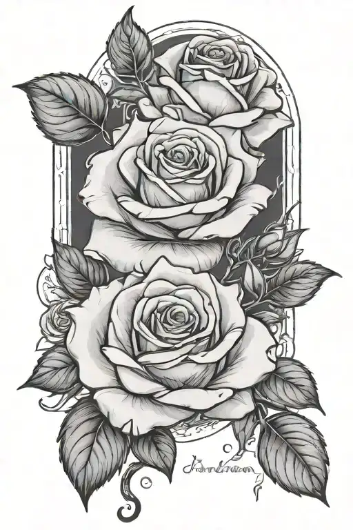 Rose With The Words 'Trust In The Power Of The Rose'