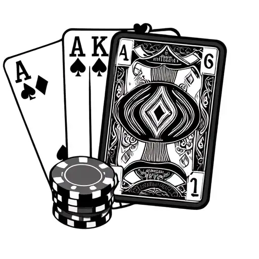 Poker Chips Cards And Risk