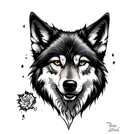 Witchy Wolf Face