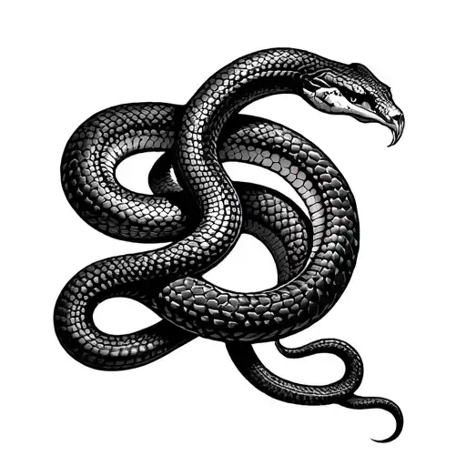 Snake As A Cross