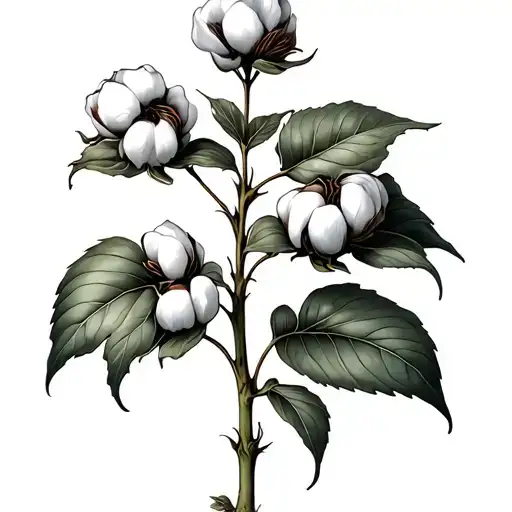 Cotton Plant With Torns