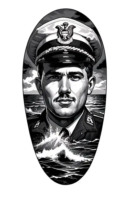 Coast Guard Memorial Tattoo For Dad