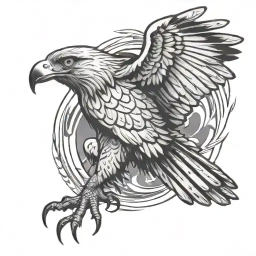 Wedge Tail Eagle In Flight