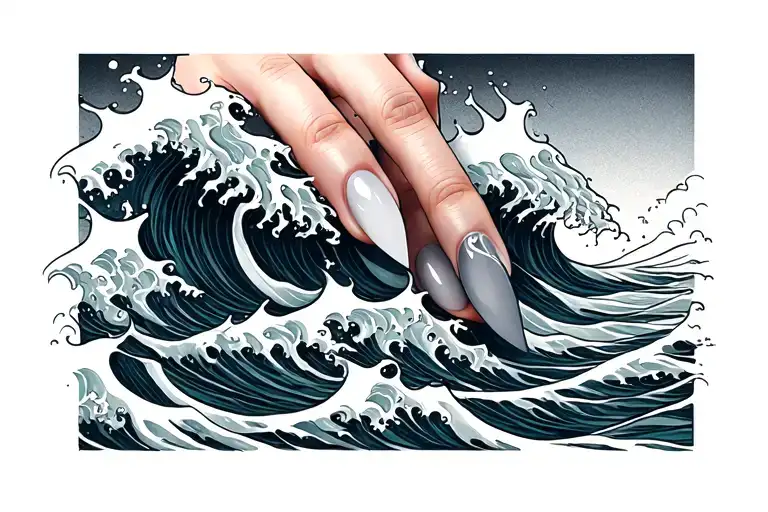 Waves Fingernails Escape Below