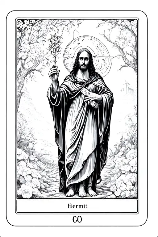 The Hermit Tarot Card