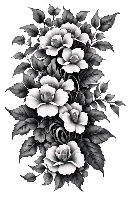 Botanical Vine Wrap Art Nouveau