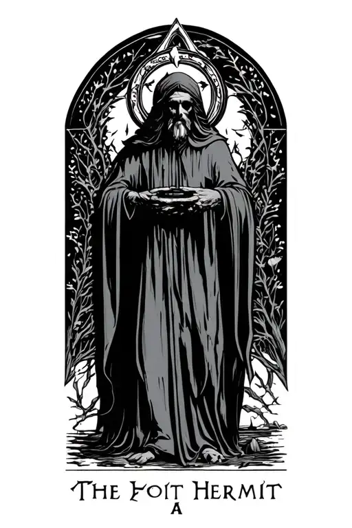 The Hermit Tarot Card