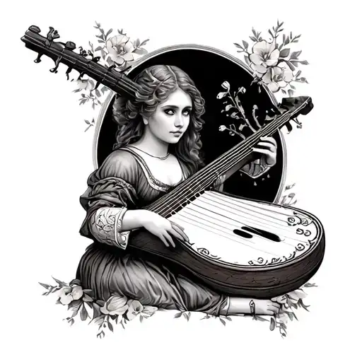 Damsel With A Dulcimer