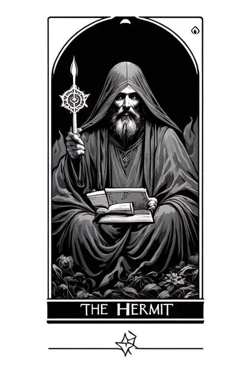 The Hermit Tarot Card
