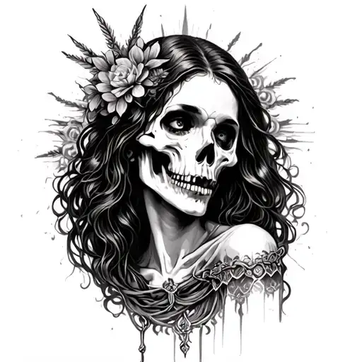 Holy Death Raising A Woman Who Hurt Her Much And Life Does Not Show Her That Nobody Pays
