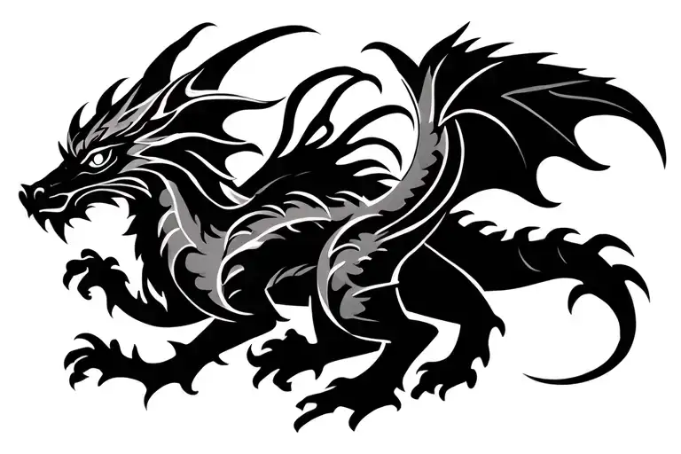 Dragon Nordic Around Arm Band