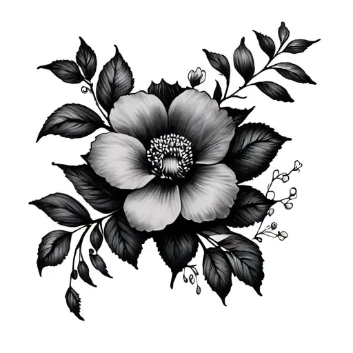 Dainty Floral Wrap Around Arm Tatoo