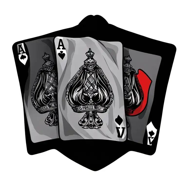 Royal Flush With Italian Flag