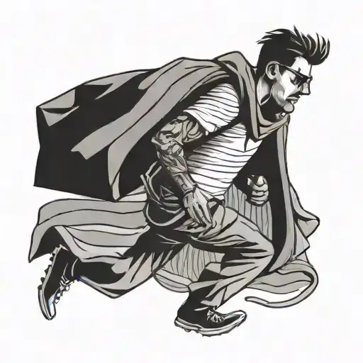 Monoply Man Running With A Bag