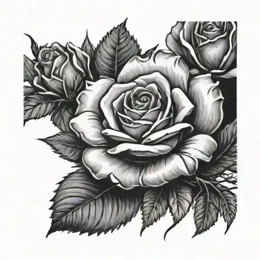 Sleeve Tattoo Featuring Roses