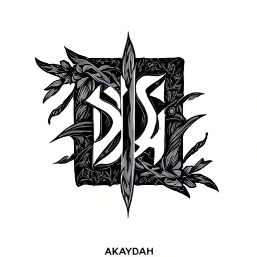 Akaydah In Script Font