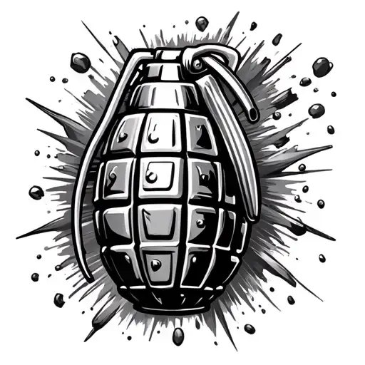 Hand Grenade Exploding Like A Grenade