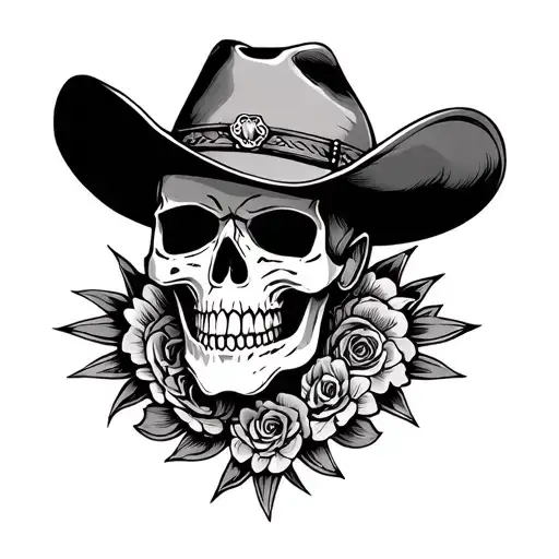 Mexican Cowboy Skull
