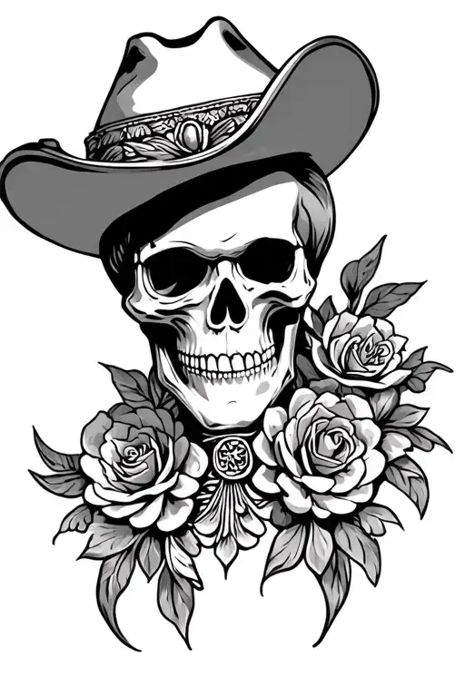 Mexican Cowboy Skull