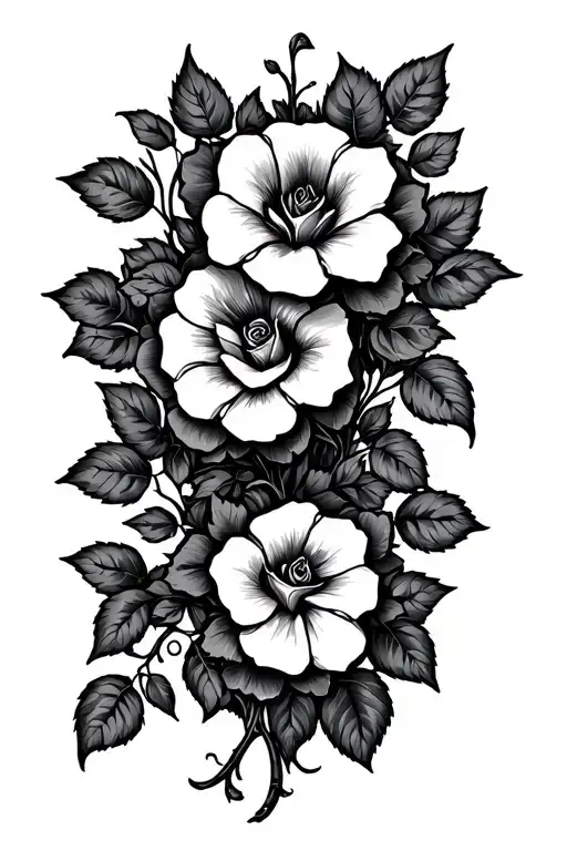 Morning Glory Vine Trellis Of Roses